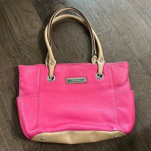 Calvin Klein Pink Leather Purse